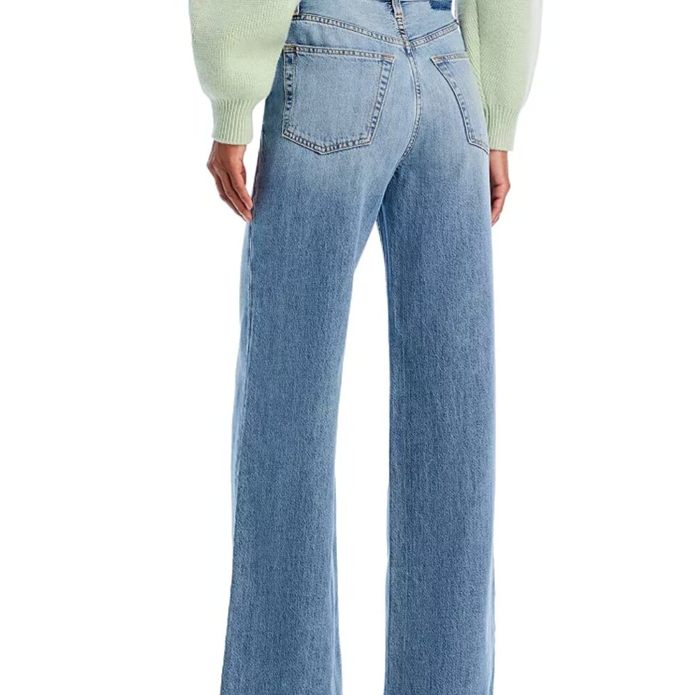 Re/Done Light Blue Flare & Wide Leg Jeans - Picture 2 of 4